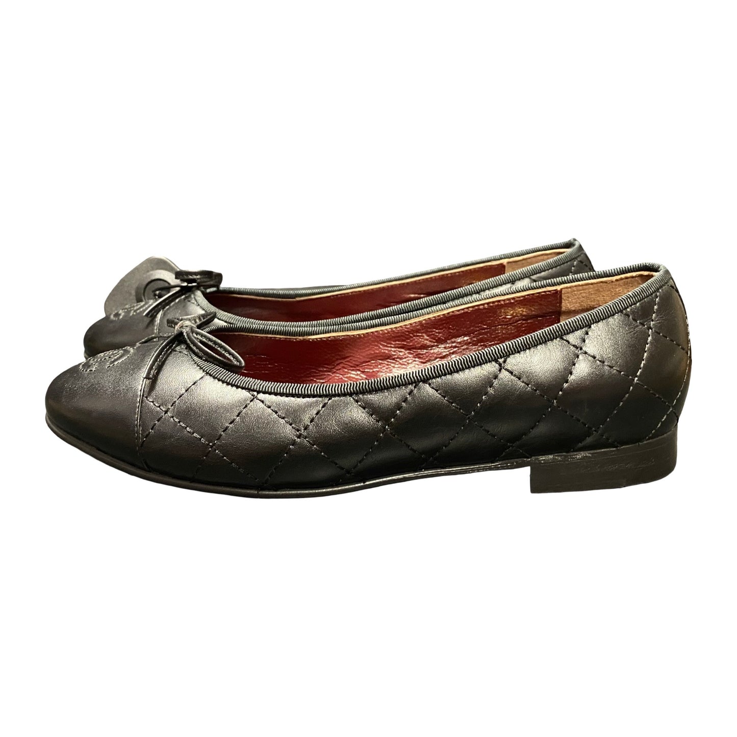 Shoes Luxury Designer By Chanel In Black, Size:7.5