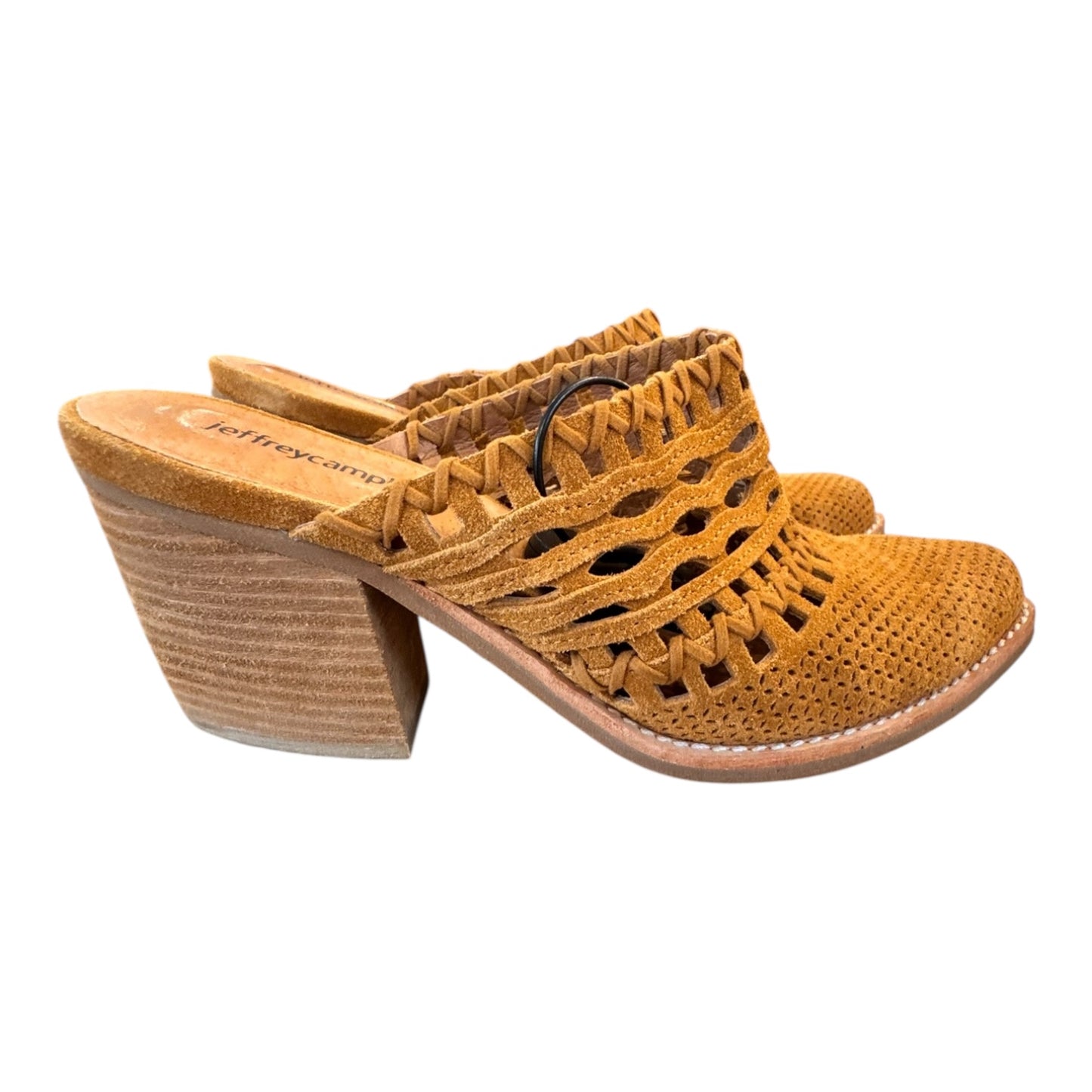 Boots Ankle Heels By Jeffrey Campbell In Tan, Size:7.5