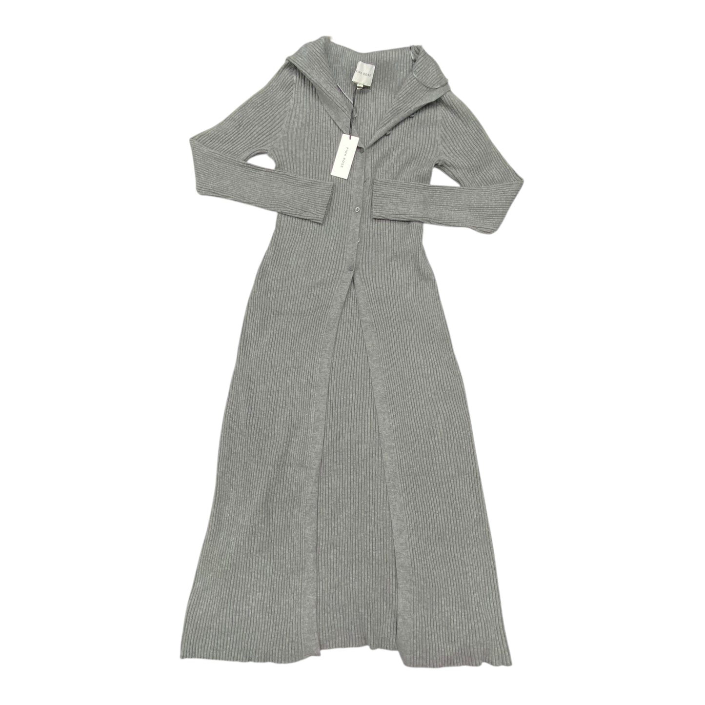 Dress Casual Maxi By Pink Rose In Grey, Size:L