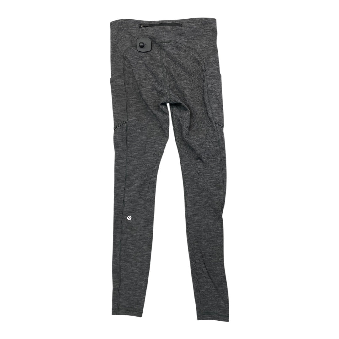 Athletic Leggings By Lululemon In Grey, Size:6L