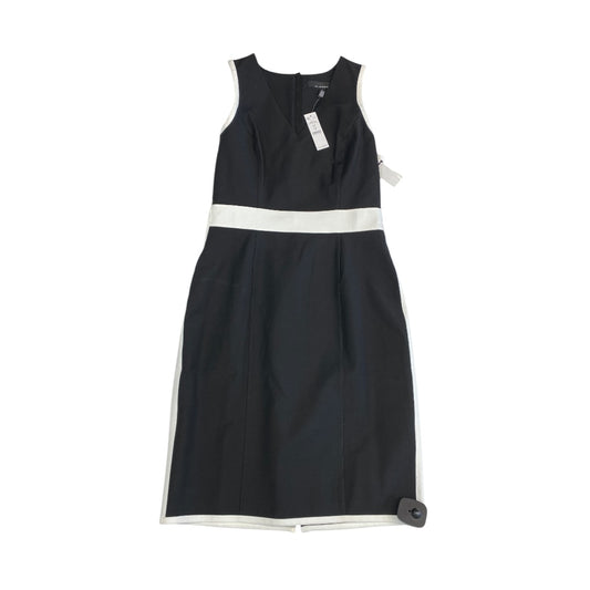 Dress Casual Midi By White House Black Market In Black & White, Size:8