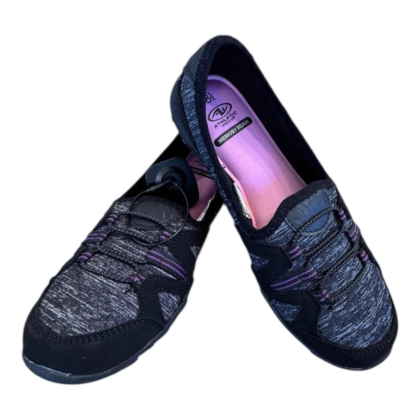 Shoes Athletic By Athletic Works In Black & Grey, Size:8.5