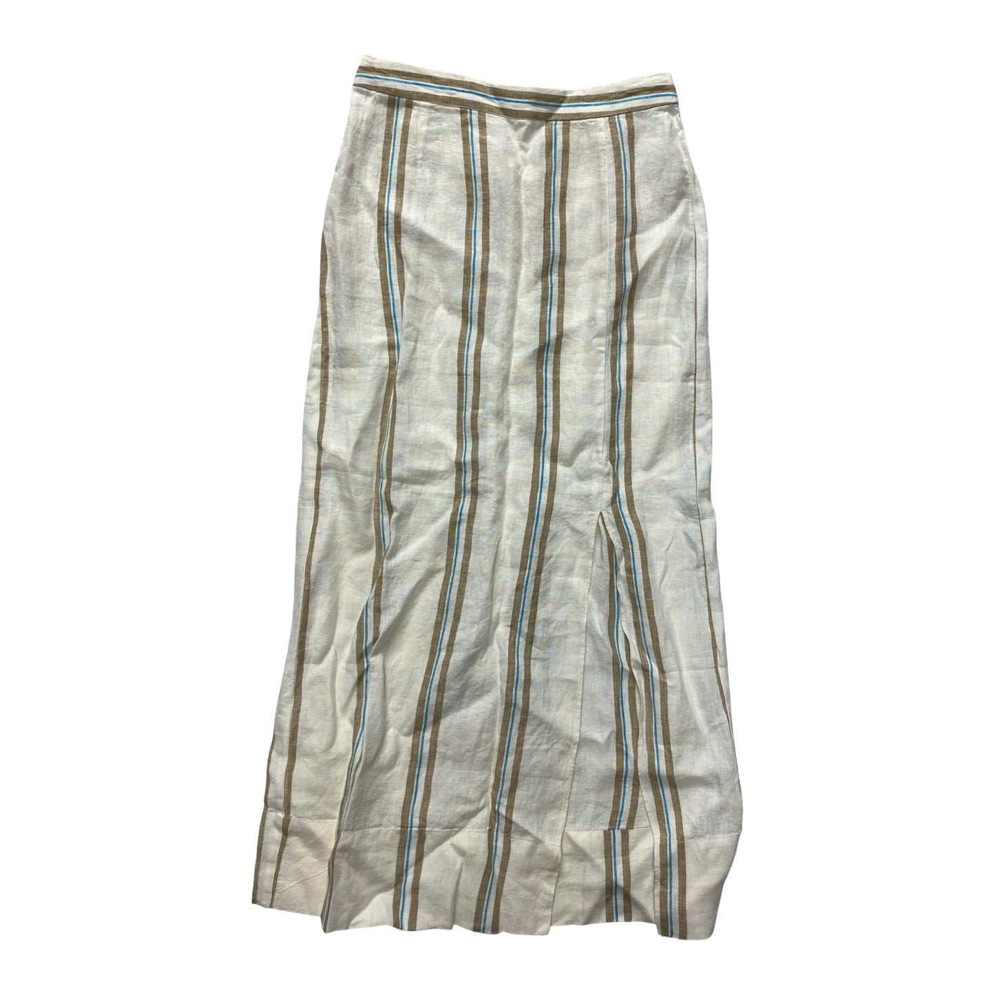 Skirt Maxi By Madewell In Brown & Cream, Size:S