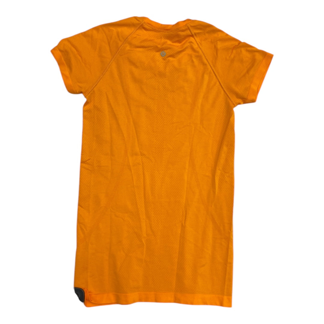 Athletic Top Ss By Lululemon In Orange, Size:6