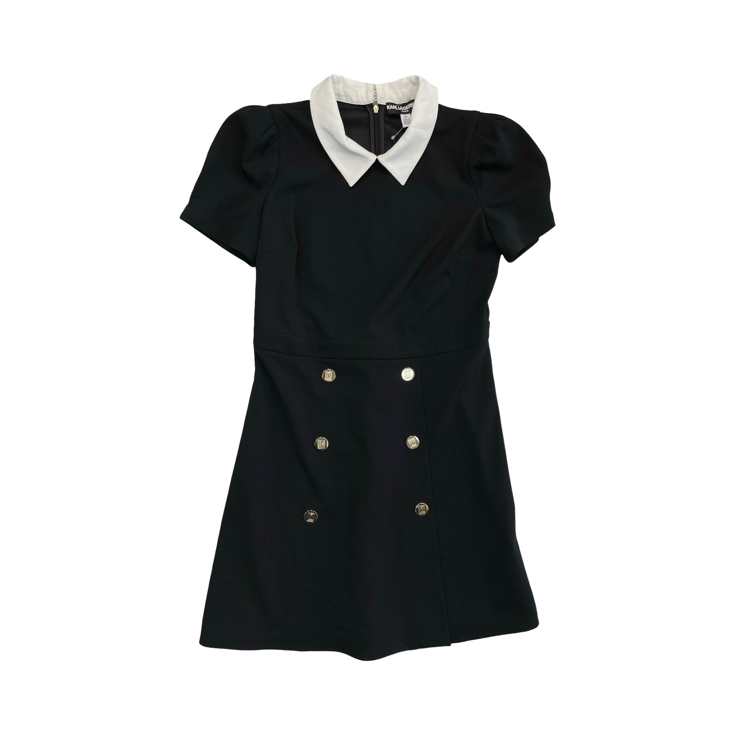 Dress Designer By Karl Lagerfeld In Black & White, Size:10
