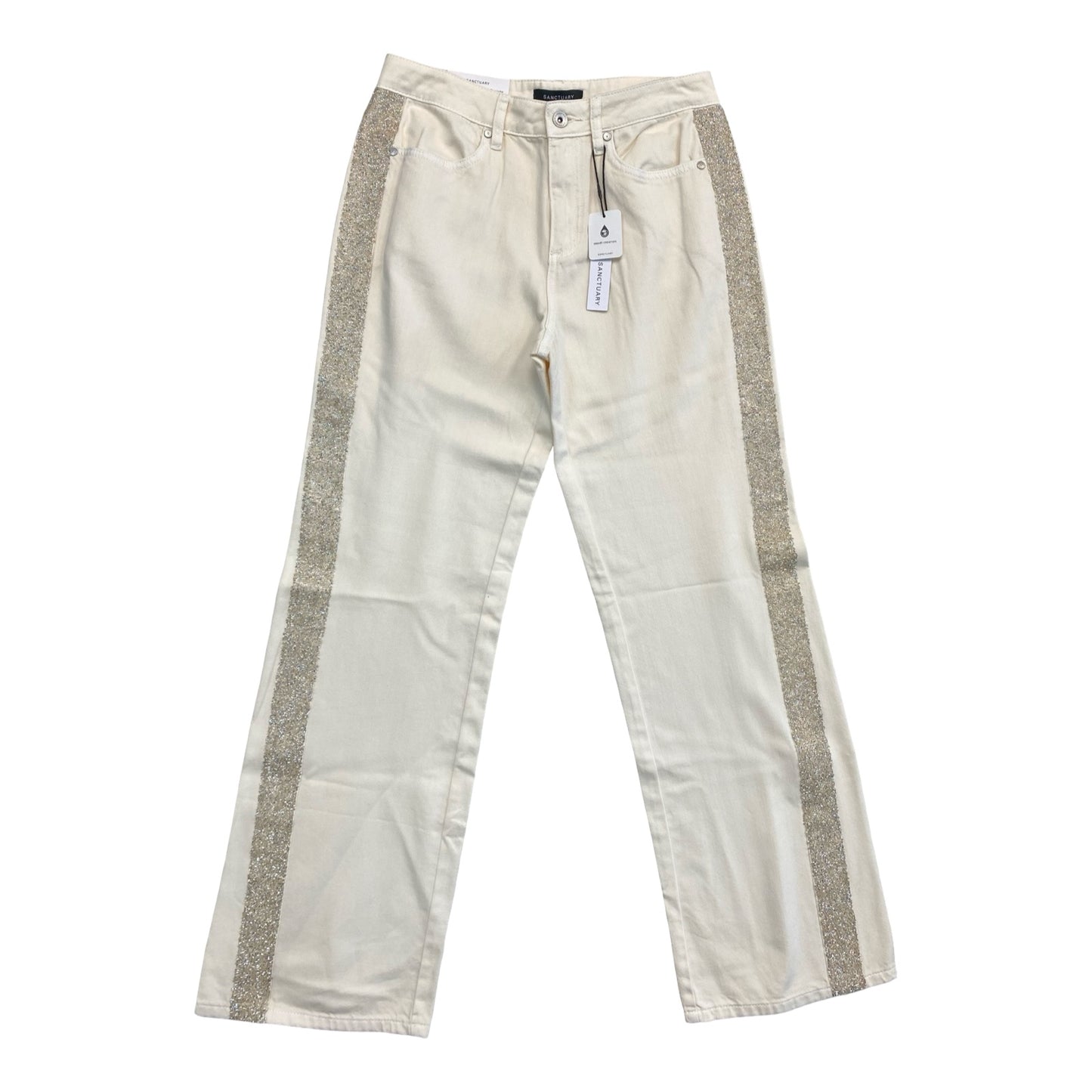 Jeans Straight By Sanctuary In Cream, Size:6