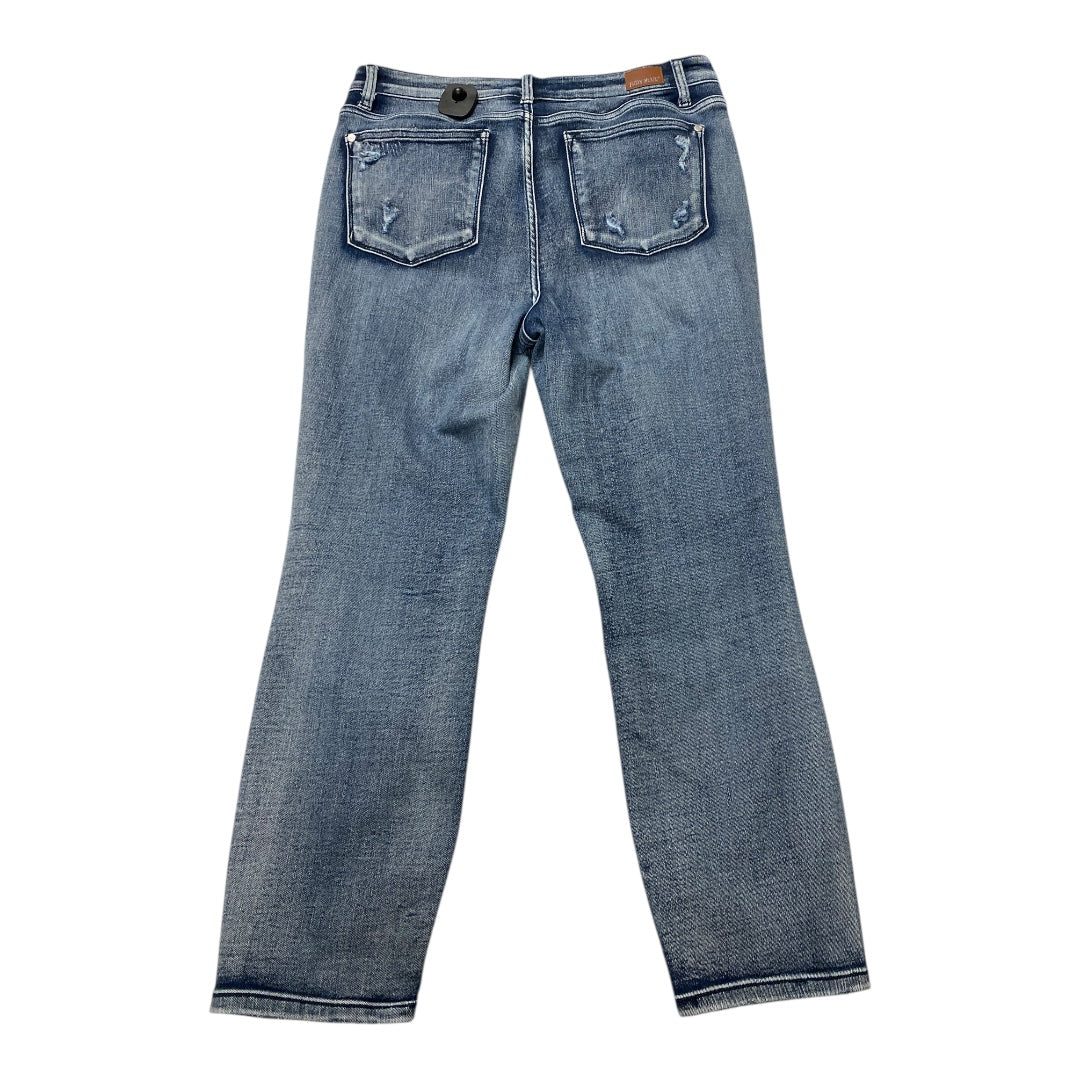 Jeans Boyfriend By Judy Blue In Blue Denim, Size:12