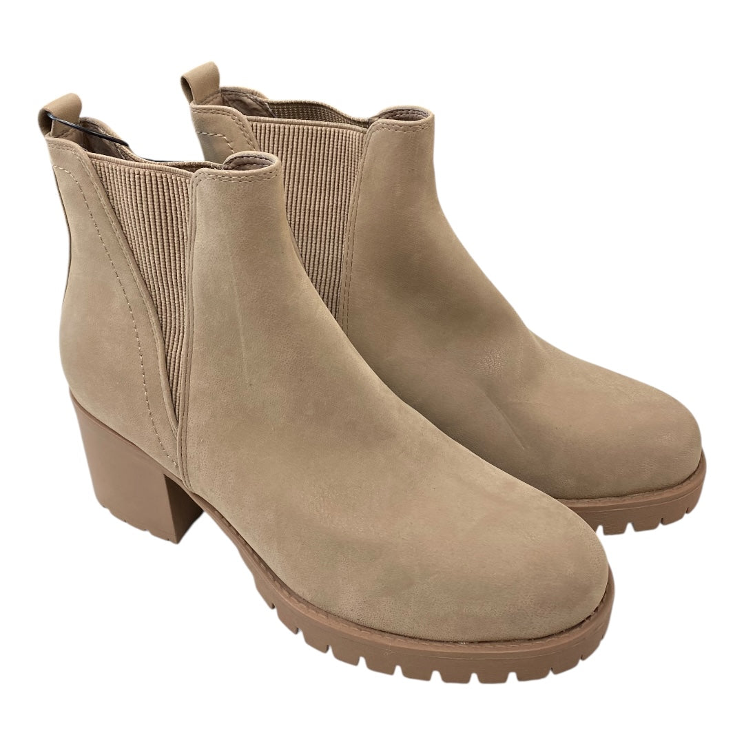 Boots Ankle Heels By Mia In Taupe, Size:9