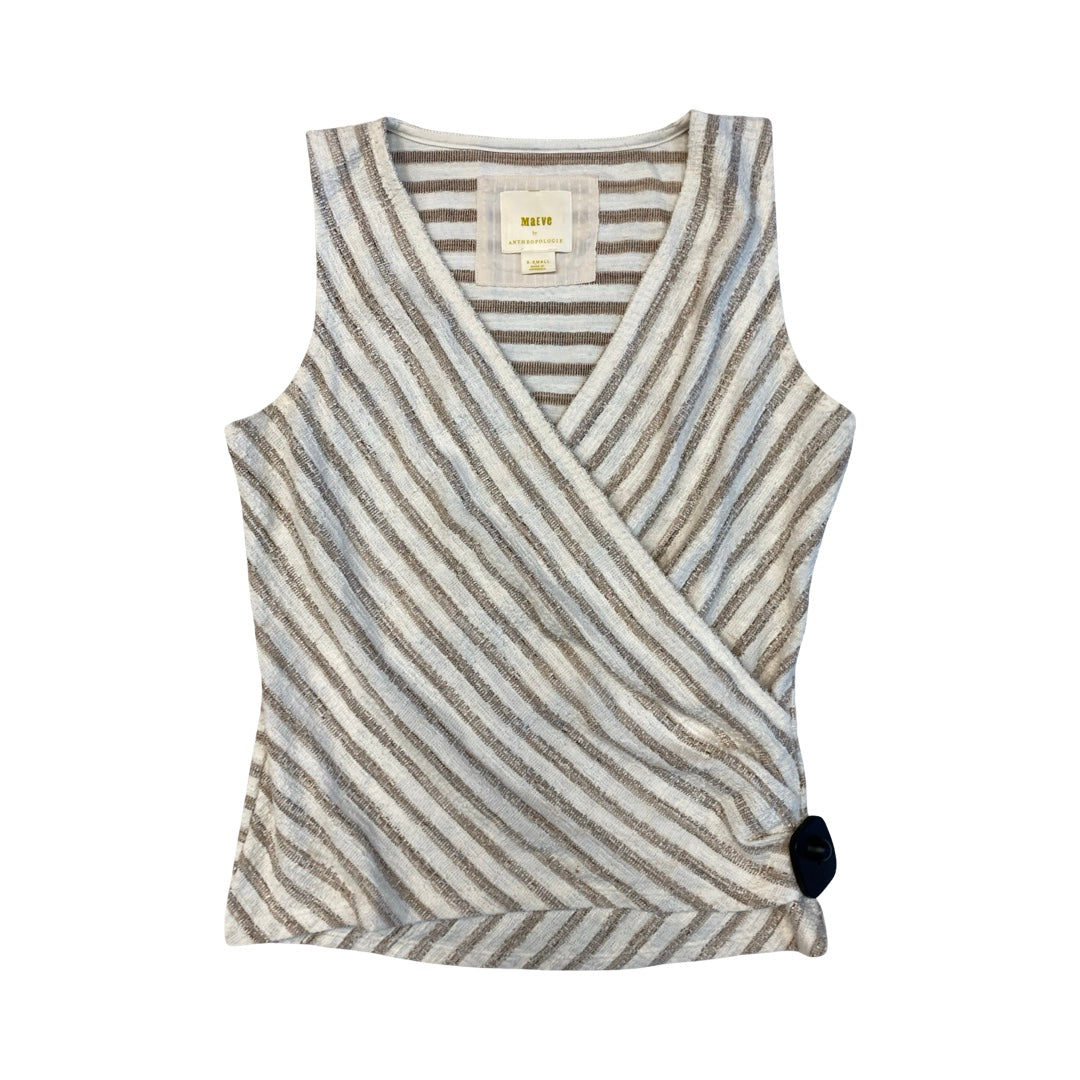 Top Sleeveless By Maeve In Tan, Size:Xs