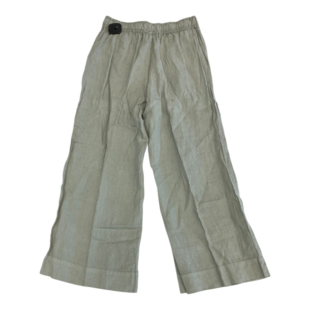 Pants Linen By Tahari By Arthur Levine In Green, Size:M