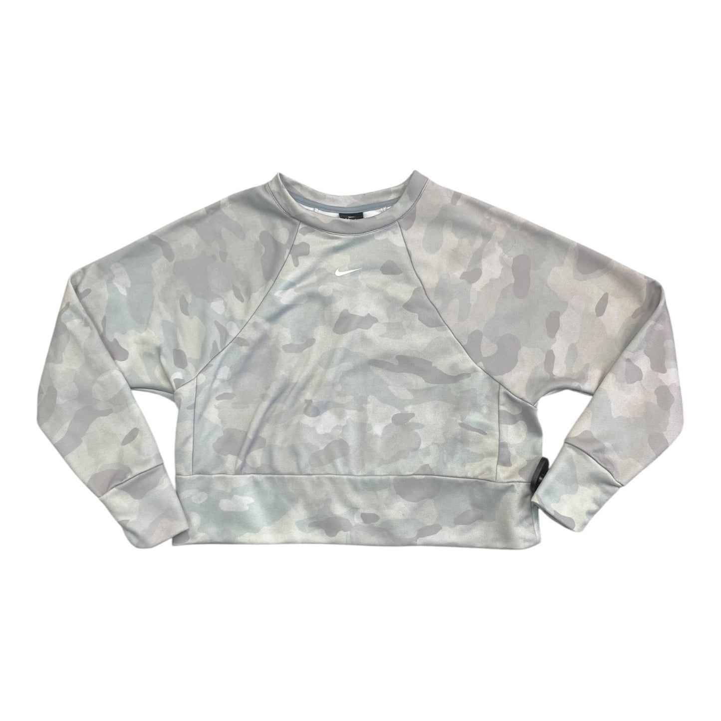 Athletic Sweatshirt Crewneck By Nike In Camouflage Print, Size:S