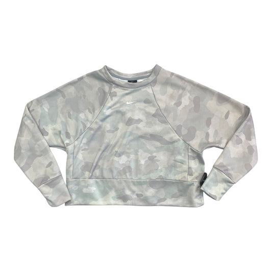 Athletic Sweatshirt Crewneck By Nike In Camouflage Print, Size:S