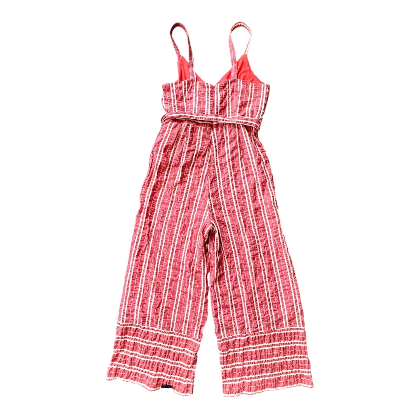Jumpsuit By Anthropologie In Red & White, Size:M