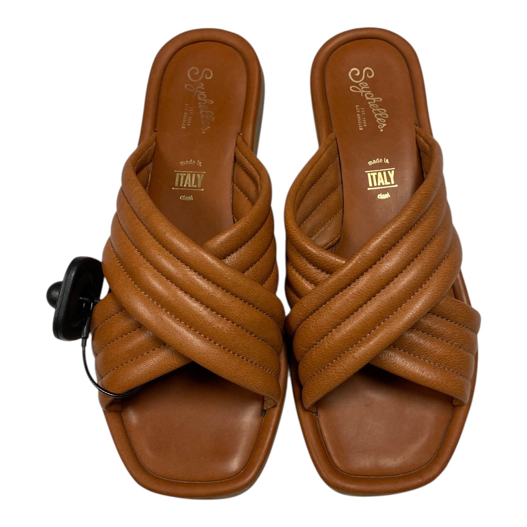 Sandals Flats By Seychelles In Tan, Size:8.5