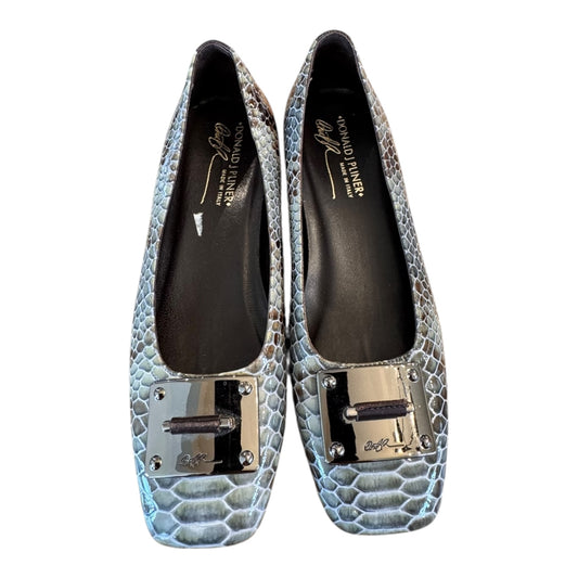 Shoes Flats By Donald Pliner In Animal Print, Size:6