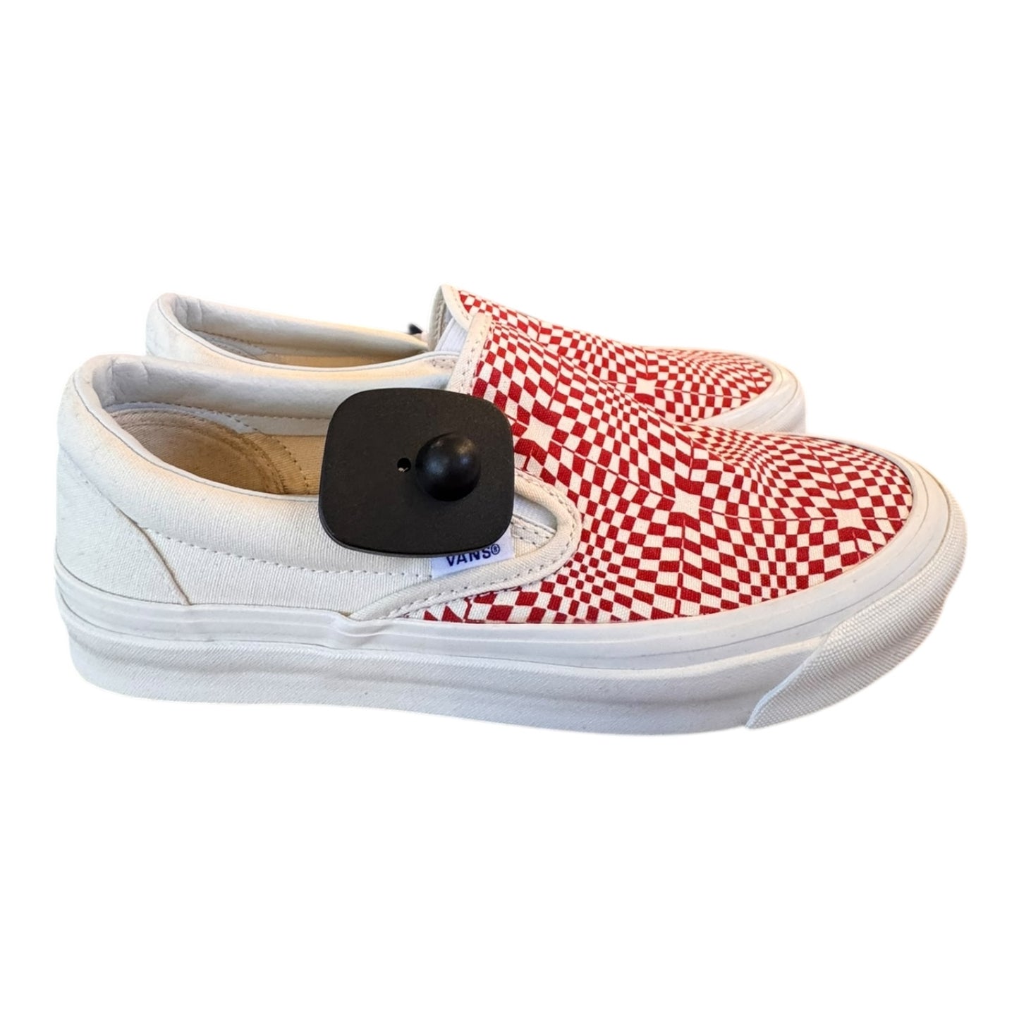 Shoes Sneakers By Vans In Cream & Red, Size:9.5