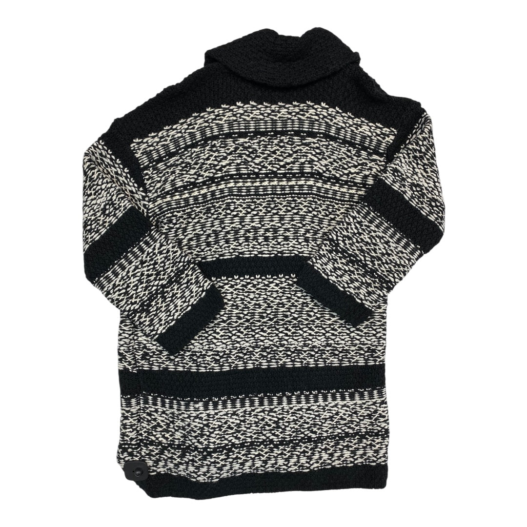 Sweater Cardigan By Lucky Brand In Black & White, Size:Xs