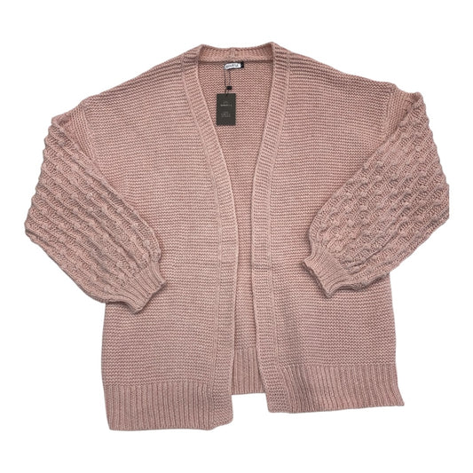 Sweater Cardigan By SOLEILA In Pink, Size:L