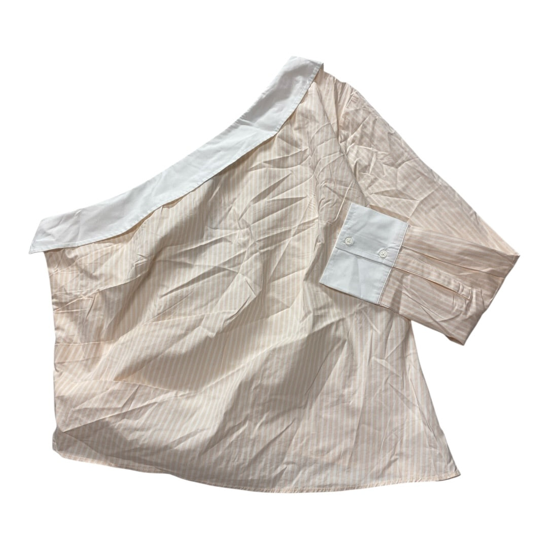 Top Ls By Express In Pink & White, Size:Xl