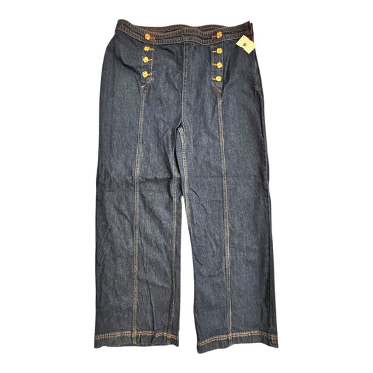 Jeans Wide Leg By On 34Th In Blue Denim, Size:16