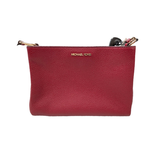 Handbag Designer By Michael Kors In Red, Size:Medium