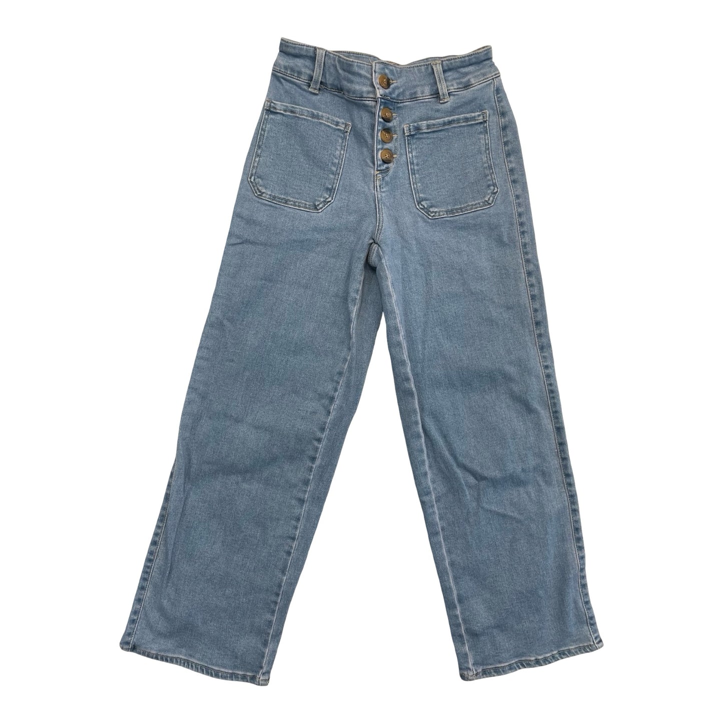 Jeans Wide Leg By Oat In Blue Denim, Size:0