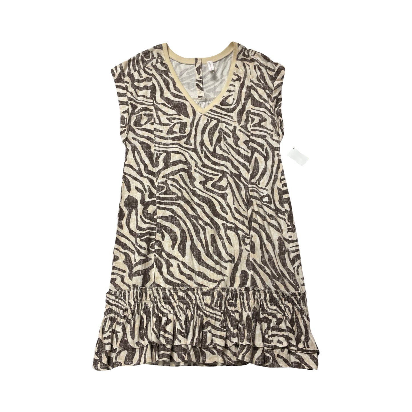 Dress Casual Midi By Daily Practice By Anthropologie In Brown & Tan, Size:S
