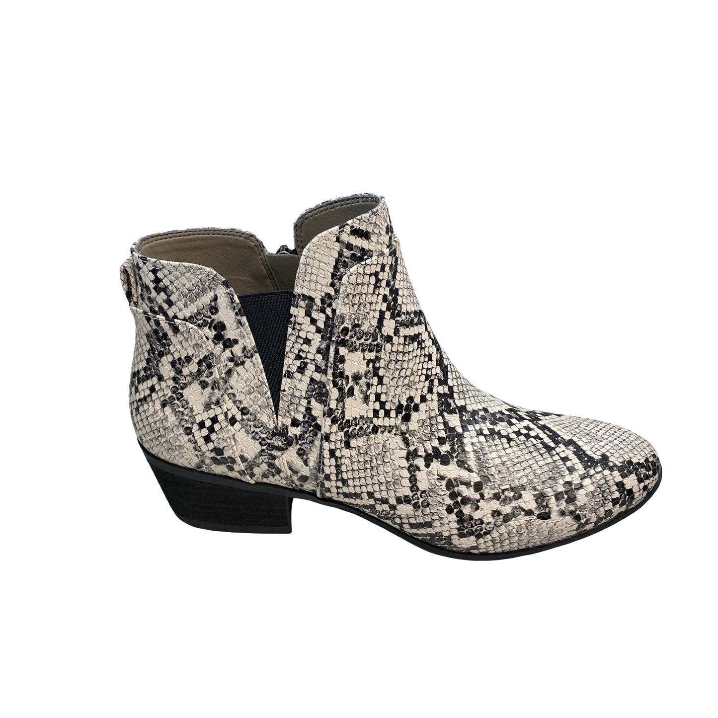 Boots Ankle Heels By Circus By Sam Edelman In Snakeskin Print, Size:7
