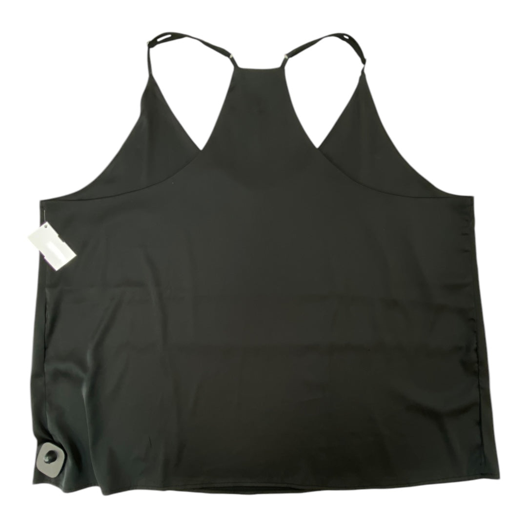 Top Sleeveless Basic By Clothes Mentor In Black, Size:3X