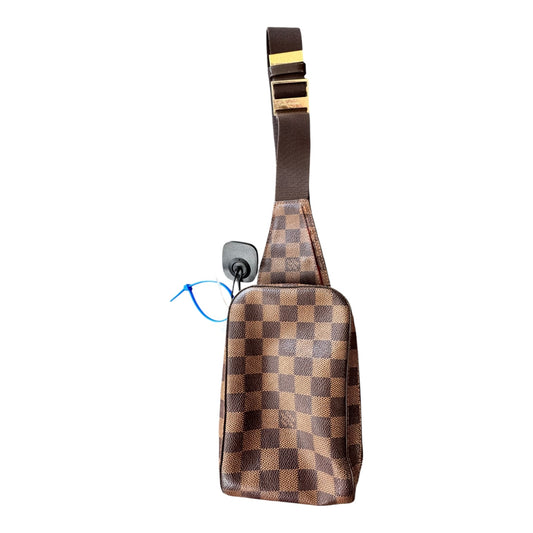Handbag Luxury Designer By Louis Vuitton In Brown, Size:Small