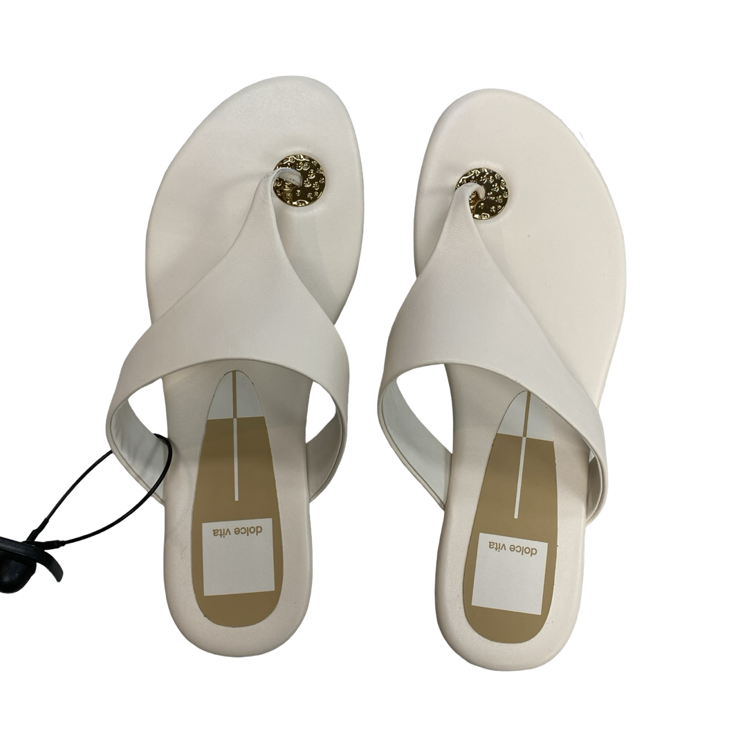 Sandals Flats By Dolce Vita In Cream, Size:8