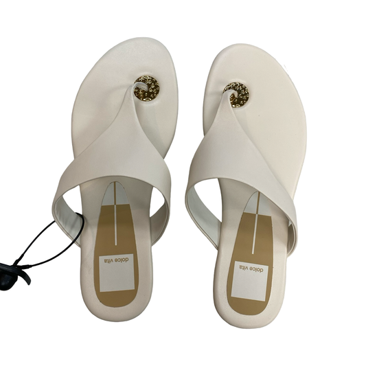 Sandals Flats By Dolce Vita In Cream, Size:8