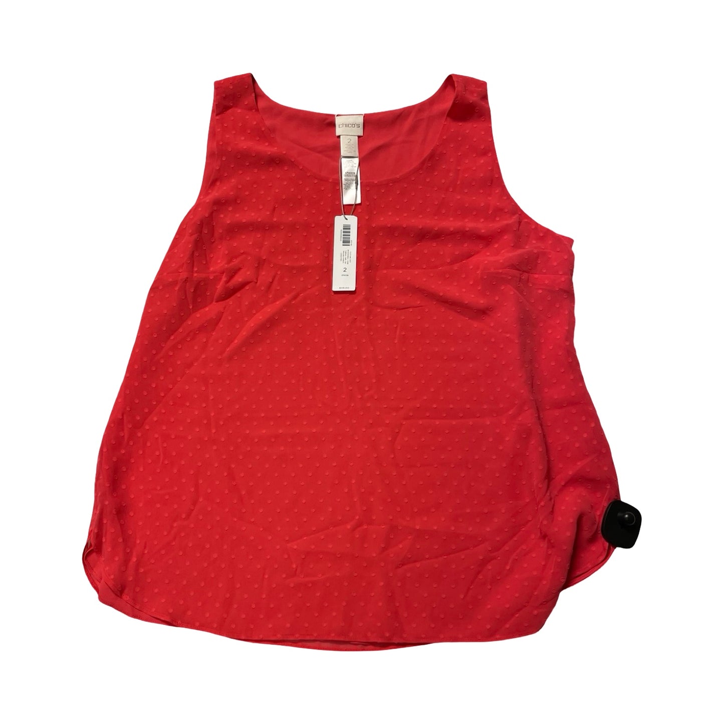 Top Sleeveless By Chicos In Red, Size:L