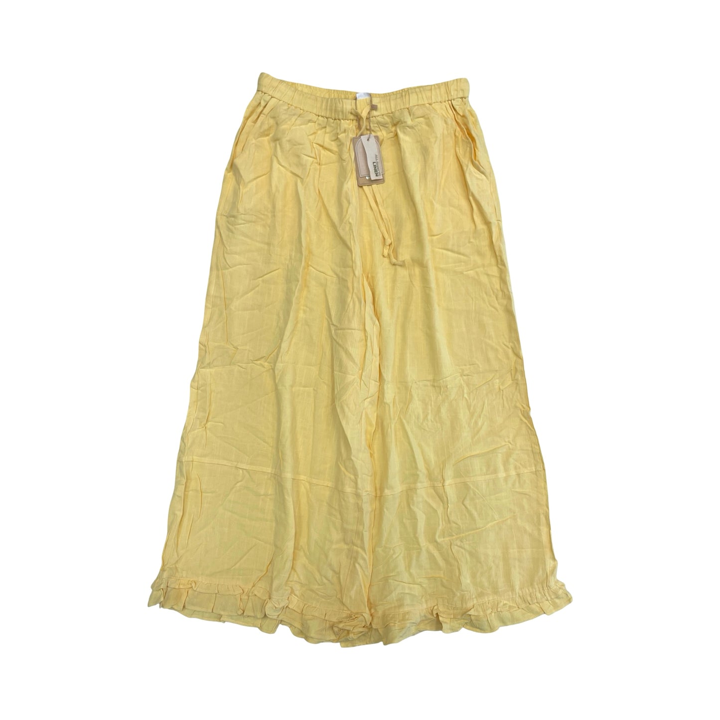Pants Cropped By Cmc In Yellow, Size:L