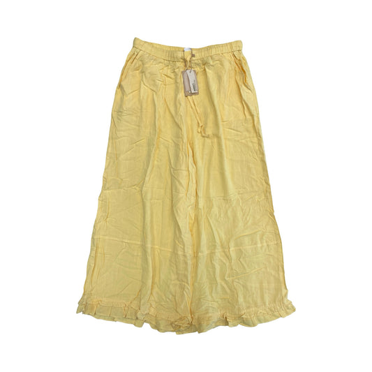 Pants Cropped By Cmc In Yellow, Size:L