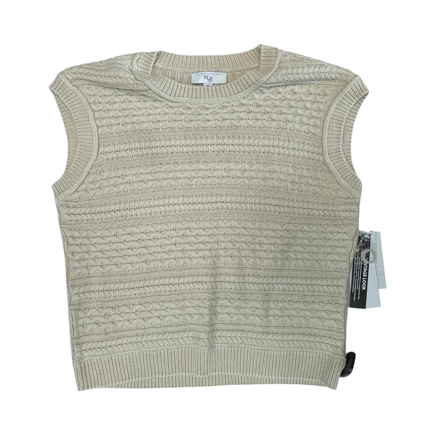 Vest Sweater By Cmc In Cream, Size:L