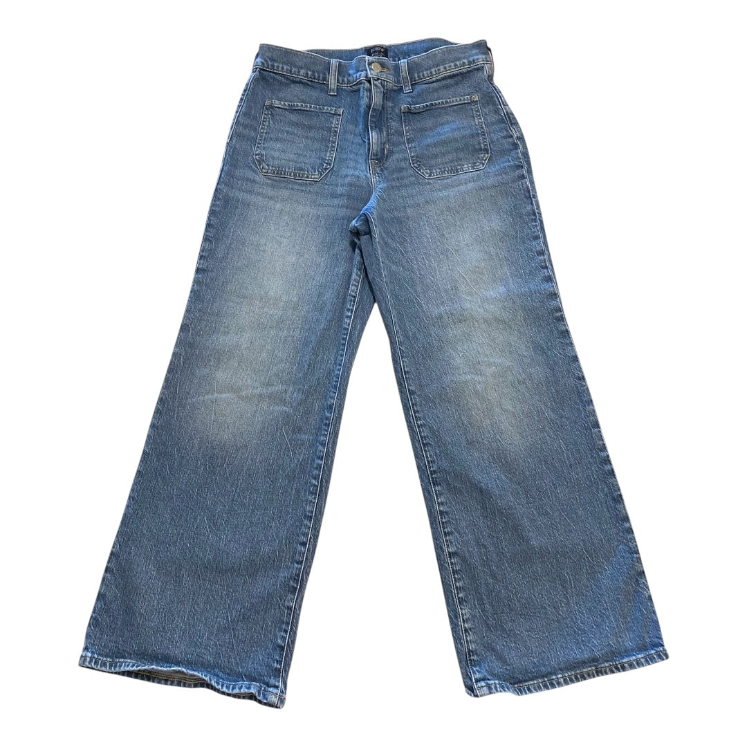 Jeans Cropped By J. Crew In Blue Denim, Size:6