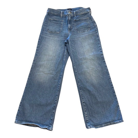 Jeans Cropped By J. Crew In Blue Denim, Size:6