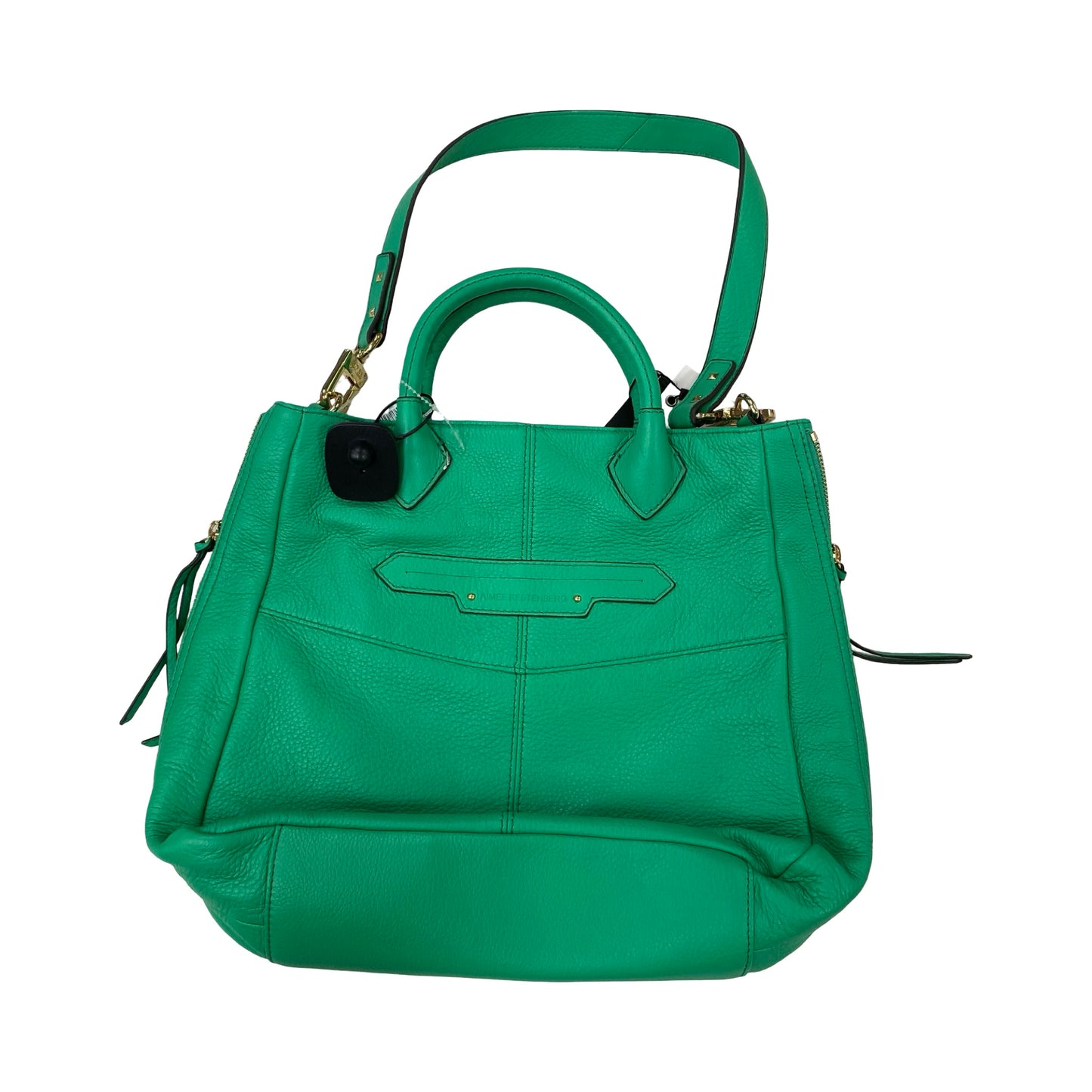 Handbag Leather By Aimee Kestenberg In Green, Size:Medium