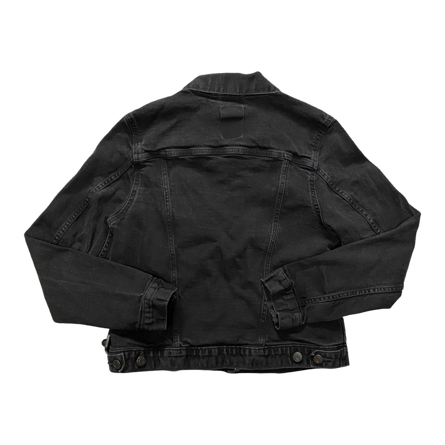 Jacket Denim By Gap In Black Denim, Size:M