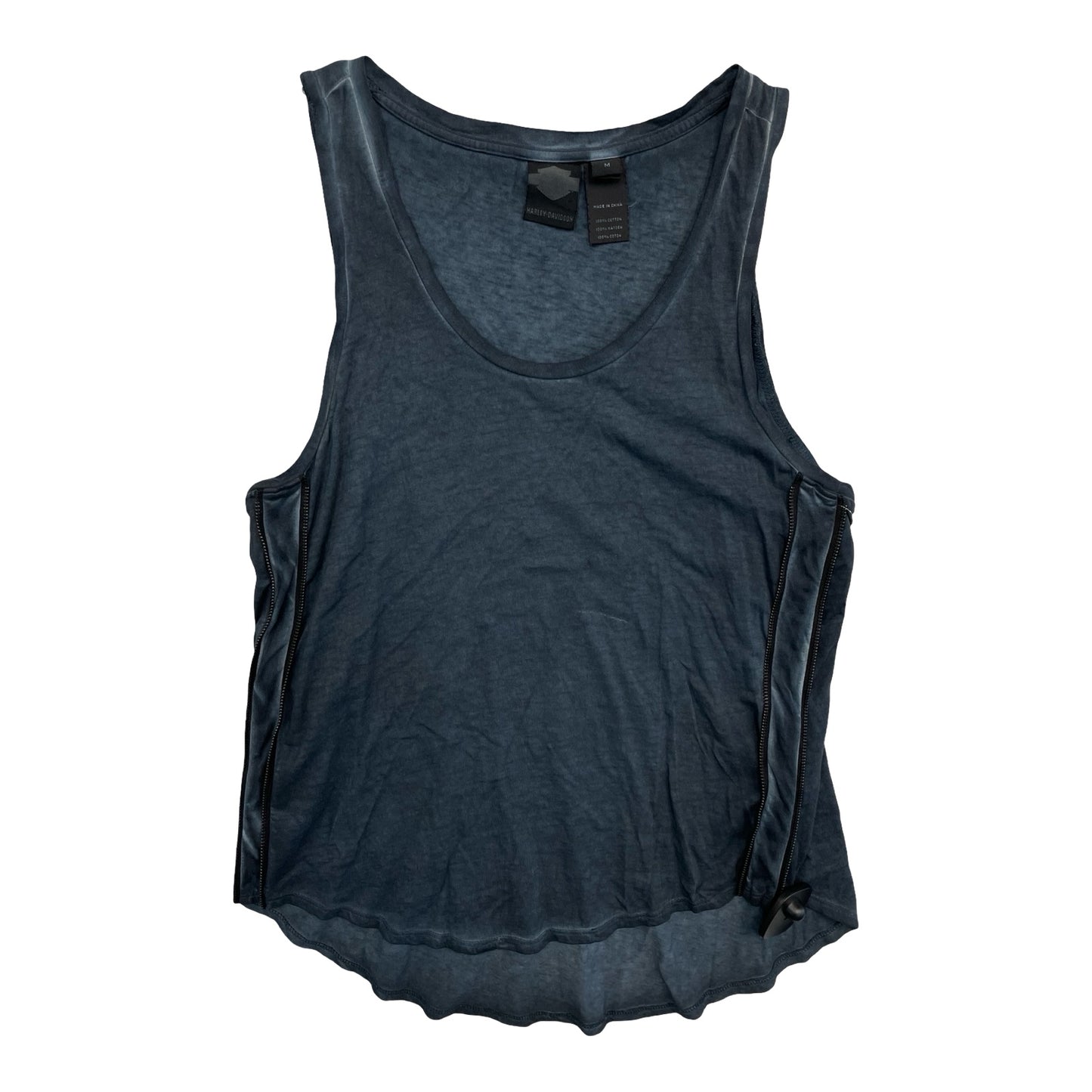 Top Sleeveless By Harley Davidson In Blue, Size:M