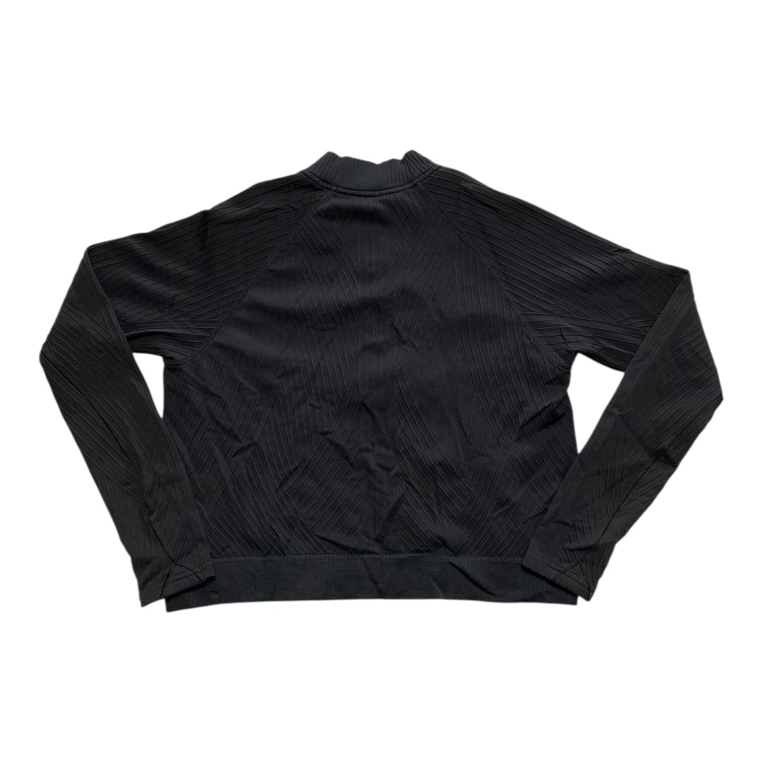 Athletic Top Ls Collar By Lululemon In Black, Size:12