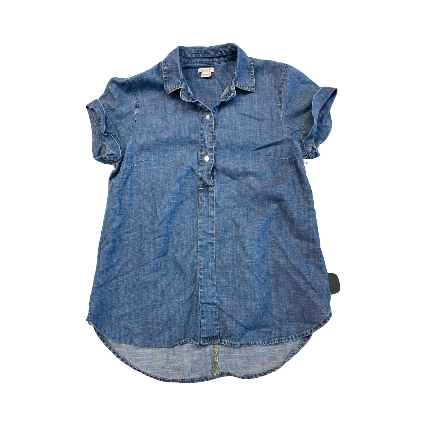 Top Ss By J. Crew In Blue Denim, Size:S