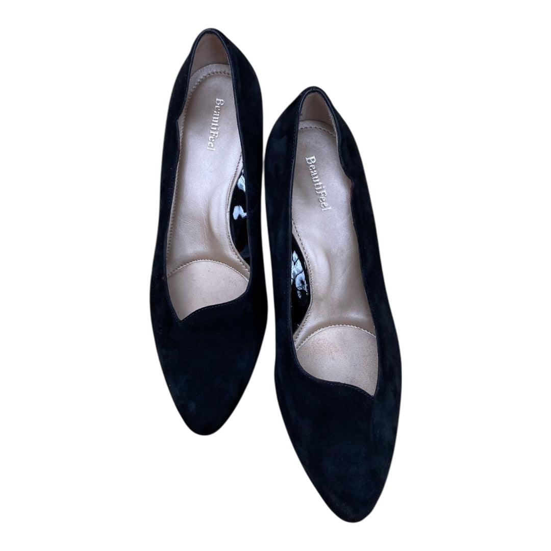 Shoes Heels Kitten By BEATIFEEL In Black, Size:8.5
