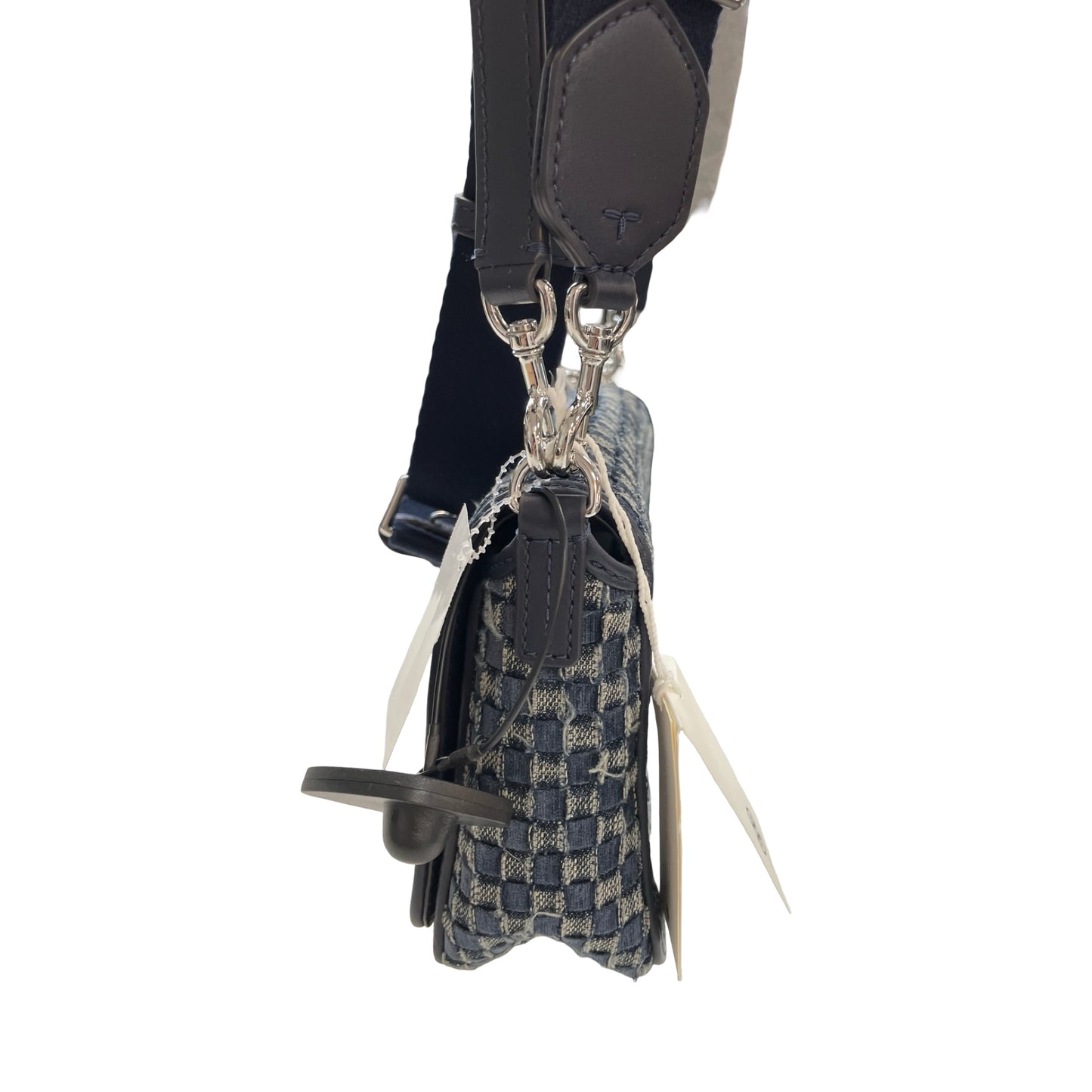 Handbag Designer By Tory Burch In Navy, Size:Medium
