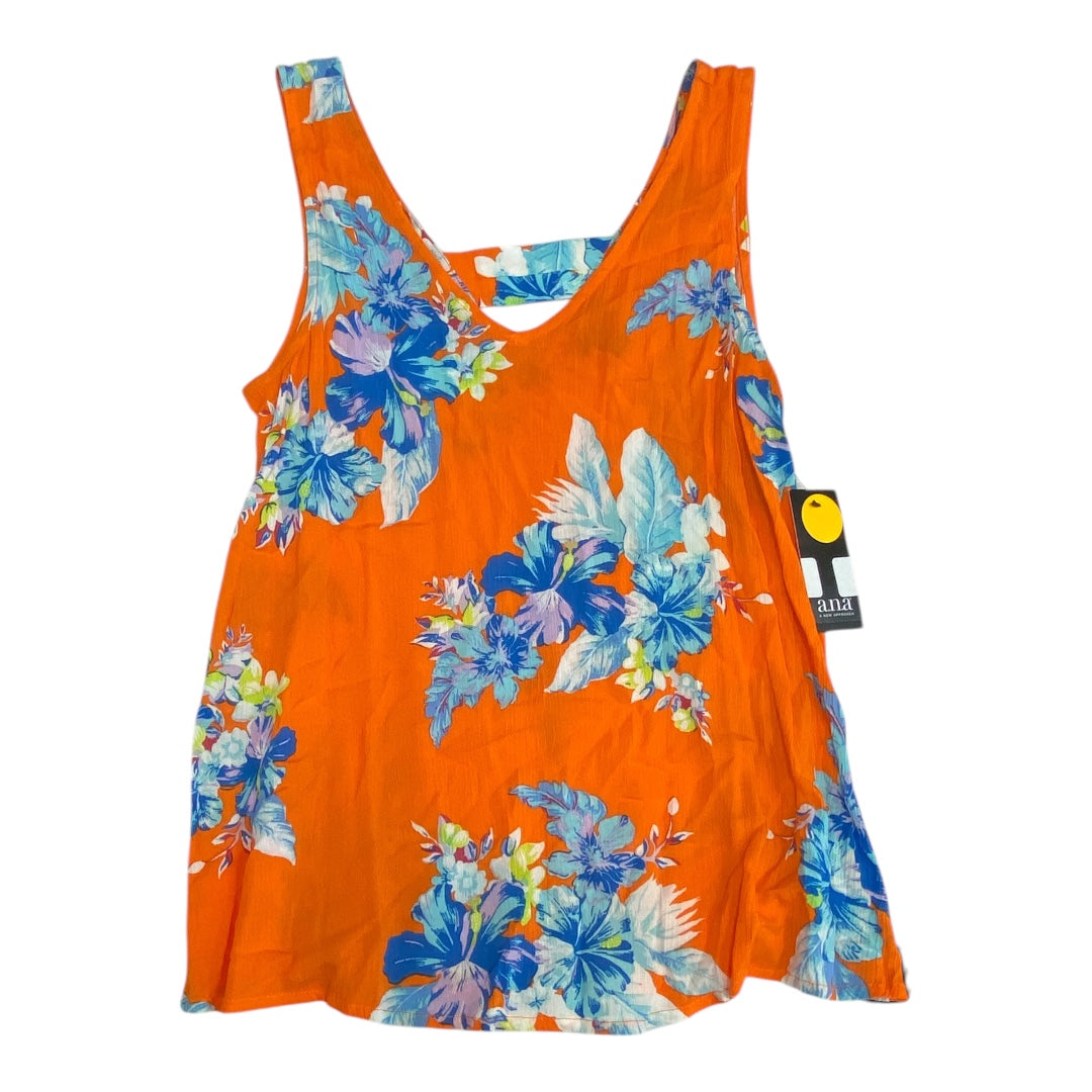 Top Sleeveless By Ana In Orange, Size:Xs