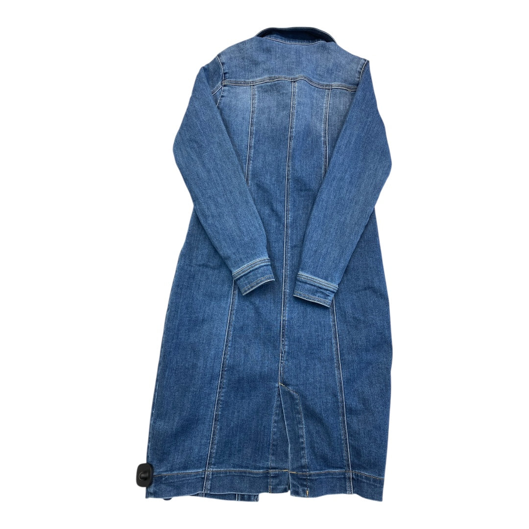 Dress Casual Midi By Cmc In Blue Denim, Size:0