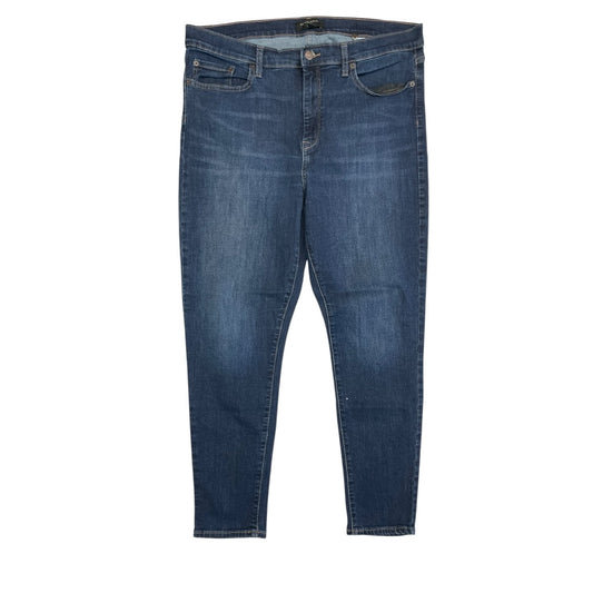 Jeans Skinny By Banana Republic In Blue Denim, Size:16