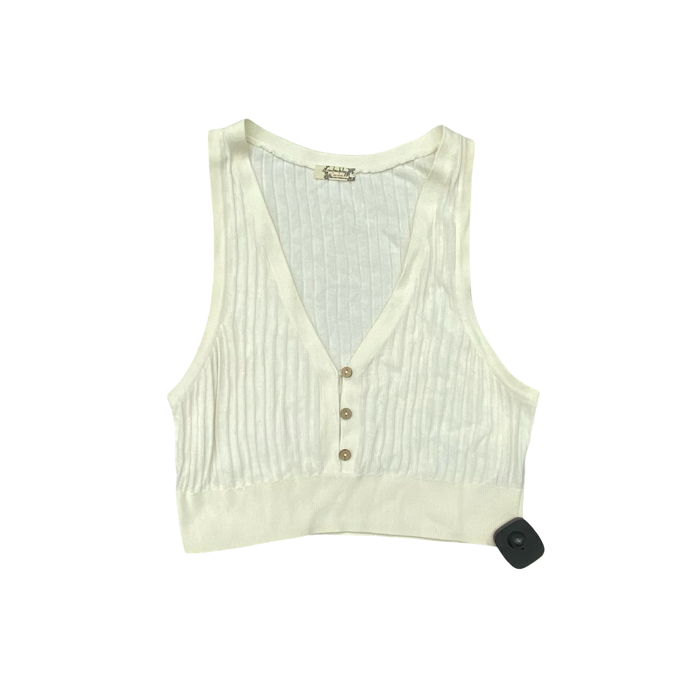 Top Sleeveless By Free People In Ivory, Size:S