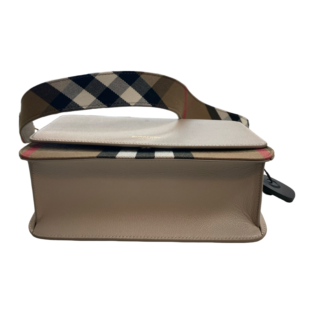 Handbag Luxury Designer By Burberry In Tan, Size:Medium